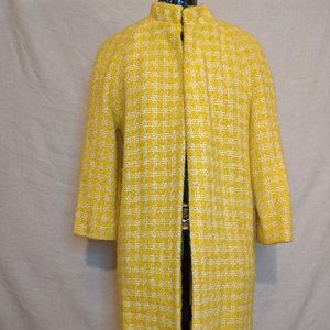60s Houndstooth Coat by Eve Le Coq California - Vintage